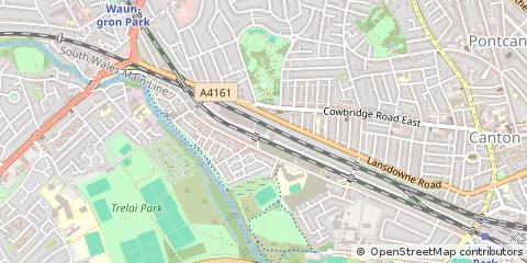 Map of Cardiff