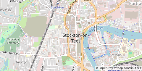 Map of Stockton-on-Tees