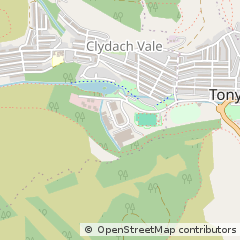 Map of Tonypandy, Rhondda Cynon Taff