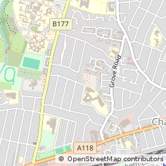Map of Chadwell Heath, Essex