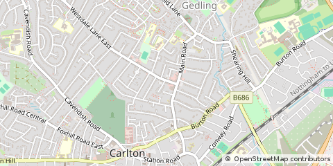 Map of Nottingham