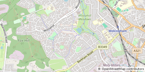 Map of Wokingham
