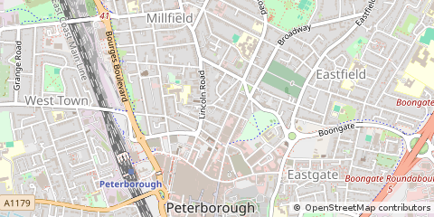 Map of Peterborough