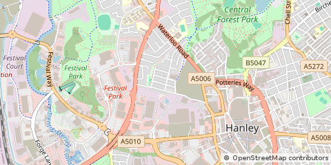 Map of Stoke-on-Trent