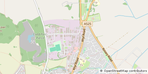 Map of Denbigh, Clwyd