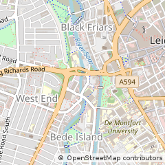 Map of Leicester