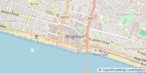 Map of Brighton, East Sussex