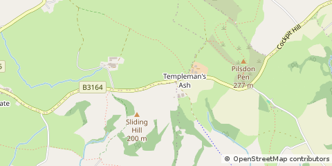 Map of Bridport, Dorset