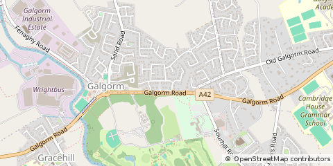 Map of Ballymena, County Antrim