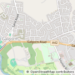 Map of Ballymena, County Antrim