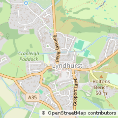 Map of Lyndhurst
