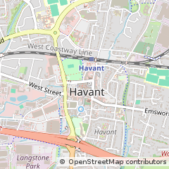 Map of Havant, Hants
