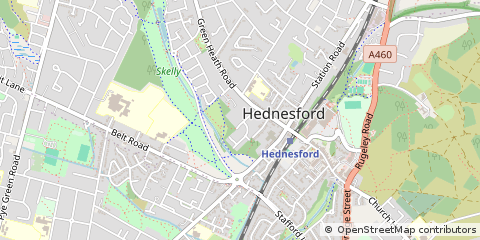 Map of Staffordshire