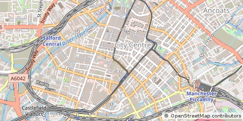 Map of Manchester