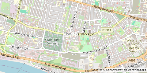 Map of Newcastle Upon Tyne