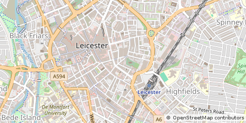 Map of Leicester