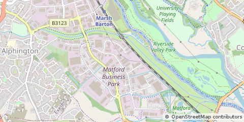 Map of Exeter, Devon