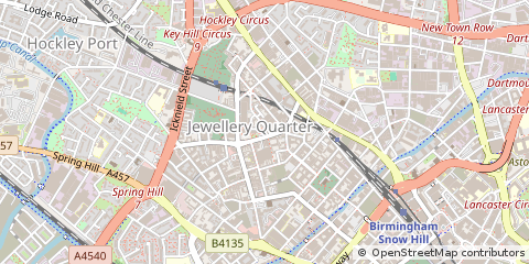 Map of Birmingham, West Midlands
