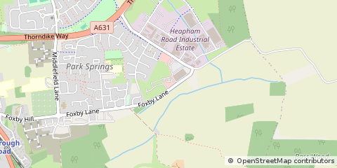 Map of Gainsborough, Lincolnshire
