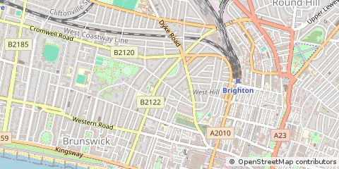 Map of Brighton, East Sussex