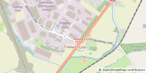 Map of Lichfield, Staffs