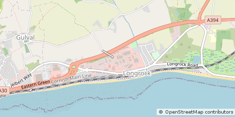 Map of Penzance, Cornwall