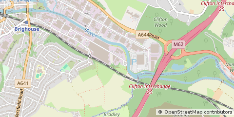 Map of West Yorkshire