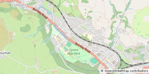 Map of Todmorden, West Yorkshire