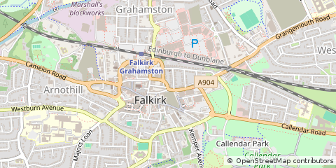 Map of Falkirk