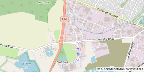 Map of Lincoln, Lincolnshire