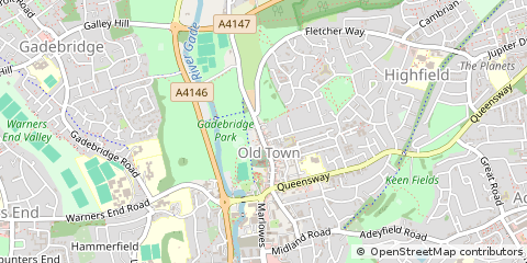 Map of Hemel Hempstead