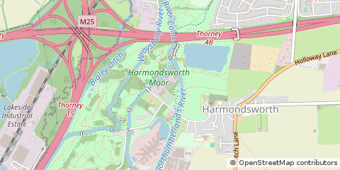 Map of West Drayton, Middlesex