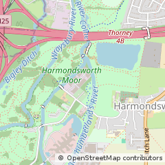 Map of West Drayton, Middlesex