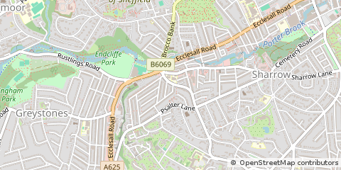 Map of Sheffield