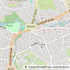 Map of Sheffield