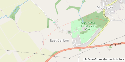 Map of Market Harborough, Leicestershire