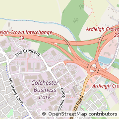 Map of Colchester, Suffolk