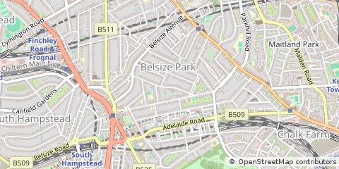 Map of Belsize Park, London