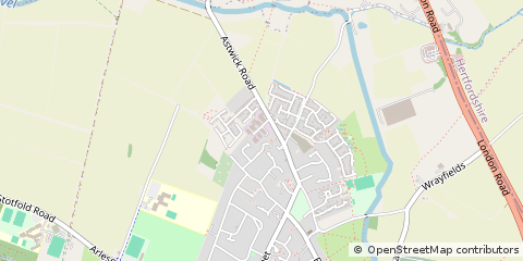 Map of Hitchin, Hertfordshire