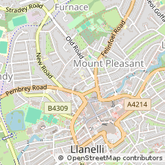 Map of Llanelli