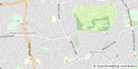 Map of Stanmore, Middlesex