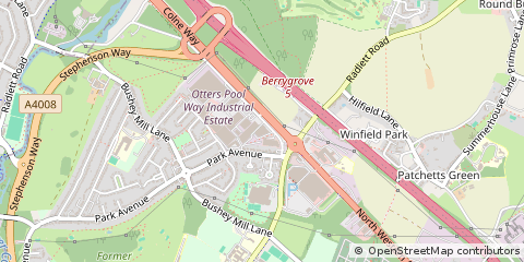 Map of Watford, Herts