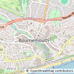 Map of Bournemouth, Dorset