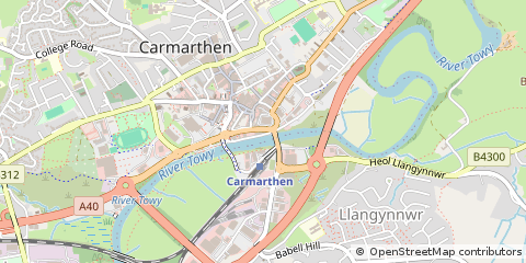Map of Carmarthen