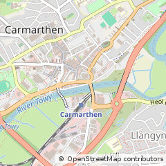 Map of Carmarthen