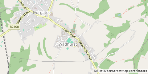 Map of Wadhurst, East Sussex