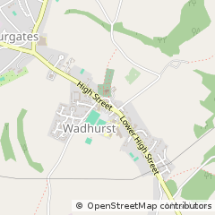 Map of Wadhurst, East Sussex