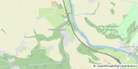 Map of Bewdley, Worcestershire