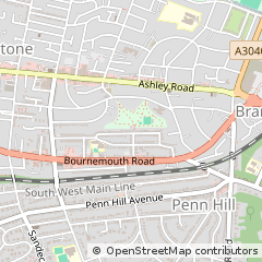 Map of Poole, Dorset
