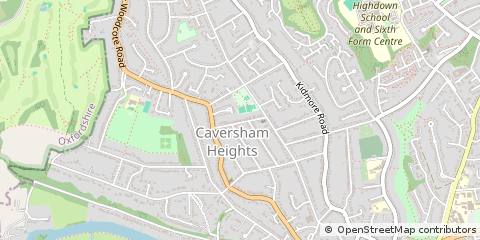 Map of Reading, Berkshire